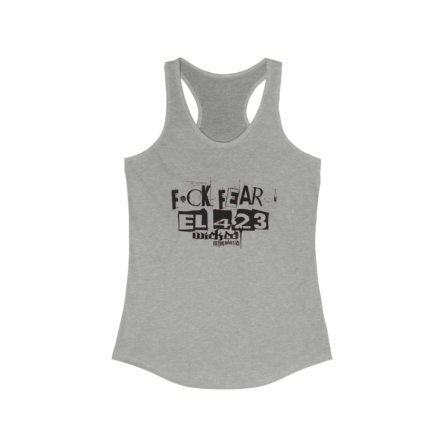 Fuck Fear WCI EL423 Black with Red highlights / Racerback Tank Top