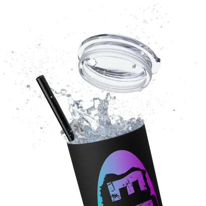 EL 423 Alternative /Berry Color/ Skinny Tumbler with Straw, 20oz