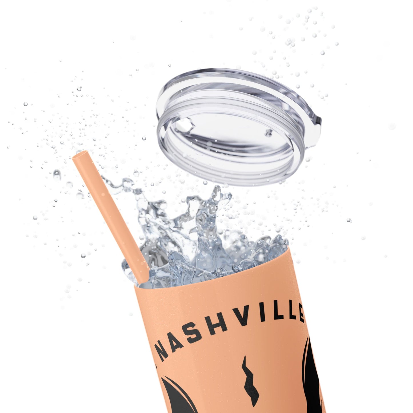 Wicked Nashville /Mint ( Shown)/ Skinny Tumbler with Straw, 20oz