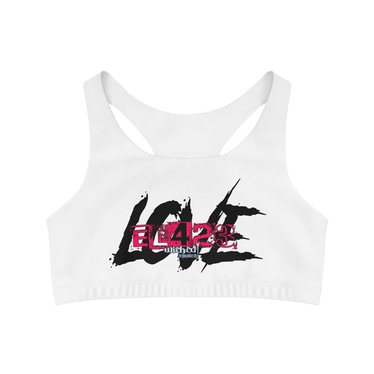 EL423'S Gypsy Love Spell /White Seamless Sports Bra