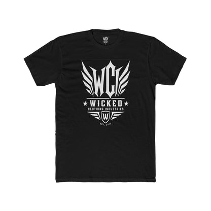 Wicked Clothing Industries  "Signature Winged Skull Crew" T-Shirt