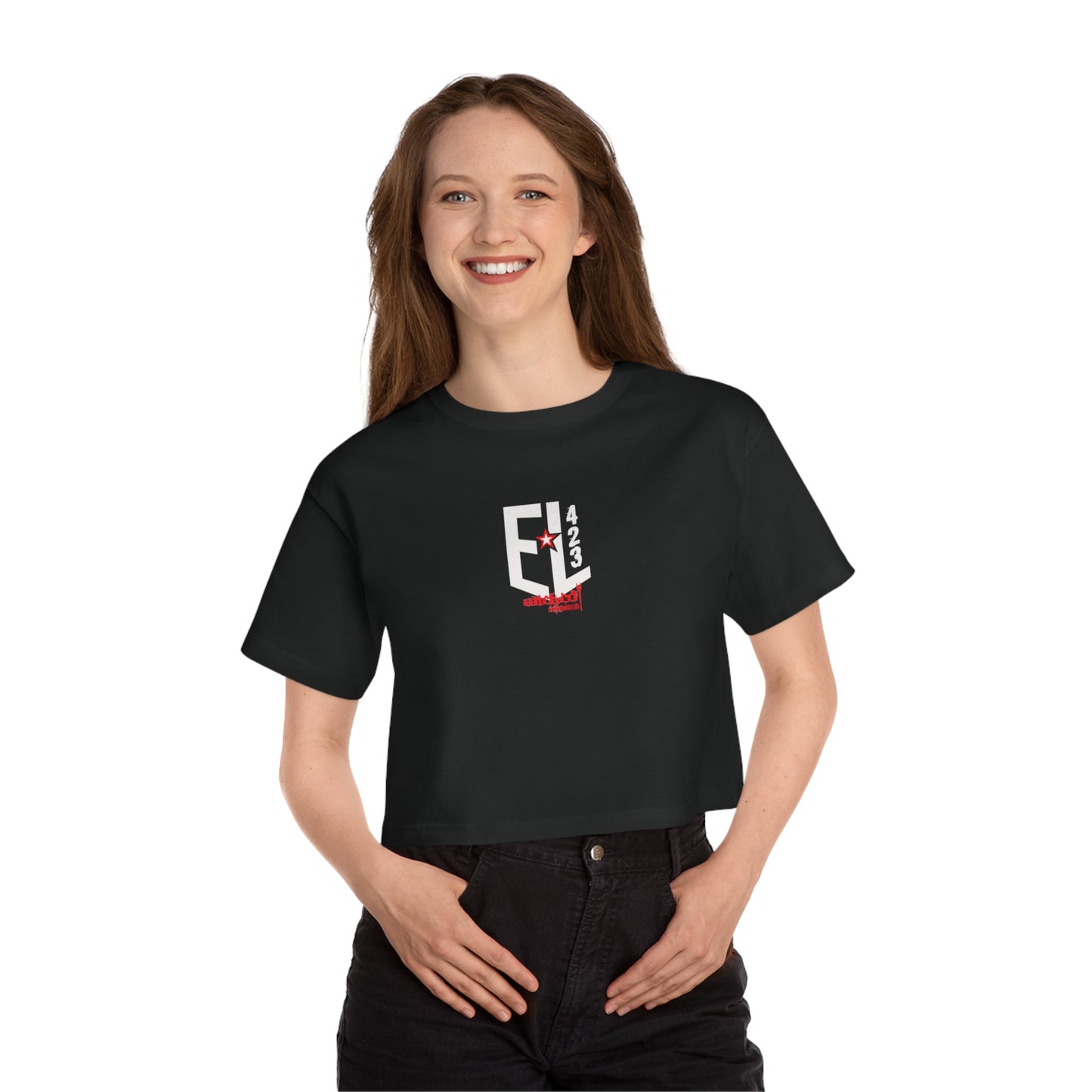 EL423 Electric 3D / Black/ Crop Top