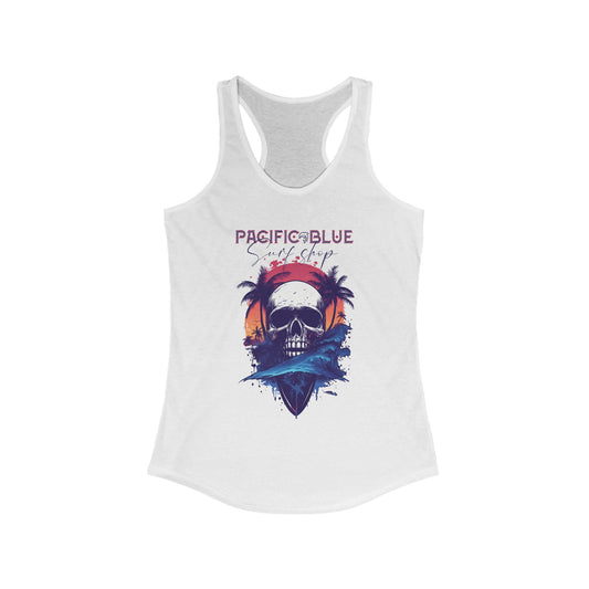 Soul Island 1 /Pacific Blue Surf Shop / Women's Racerback Tank