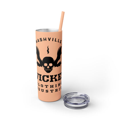 Wicked Nashville /Mint ( Shown)/ Skinny Tumbler with Straw, 20oz