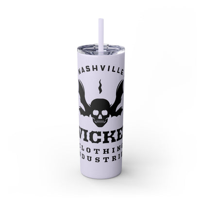 Wicked Nashville /Mint ( Shown)/ Skinny Tumbler with Straw, 20oz