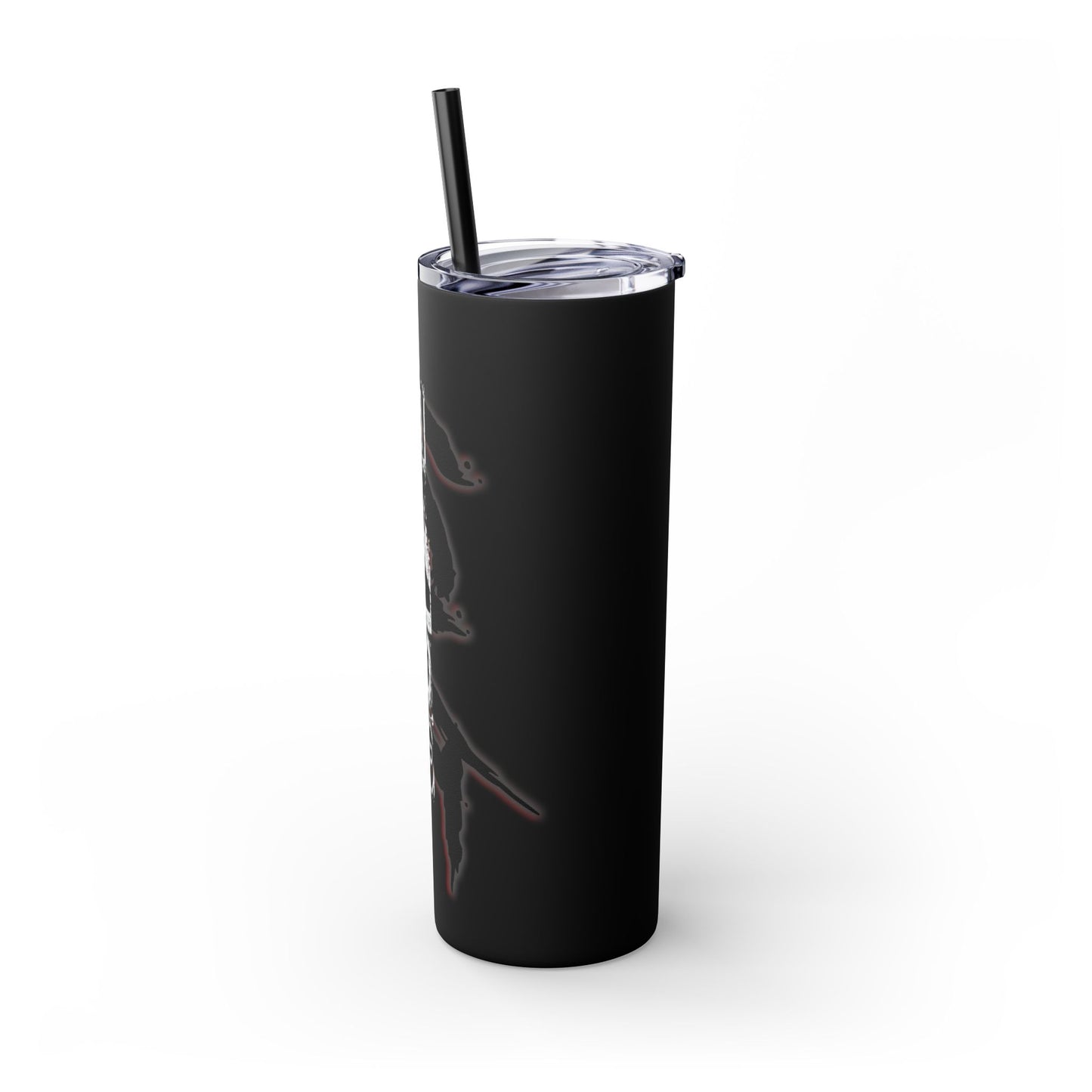 EL423 Wicked Love Red/White / Skinny Tumbler with Straw, 20oz