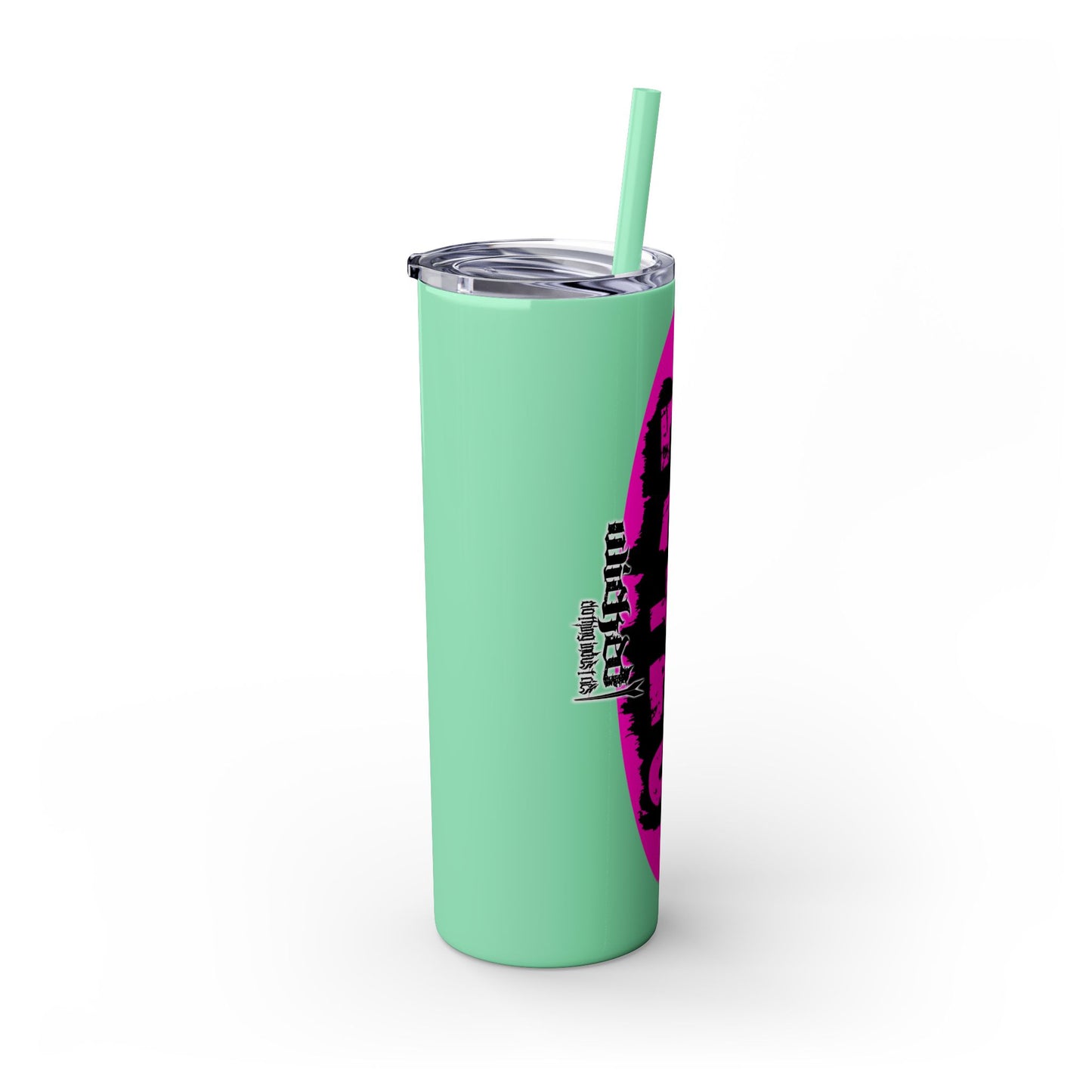 EL423 Alternative Hot Pink 2 / Skinny Tumbler with Straw, 20oz