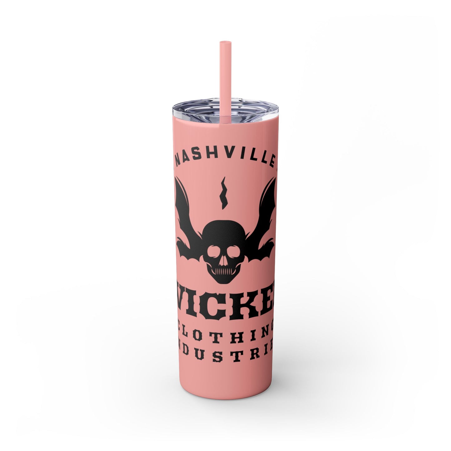 Wicked Nashville /Mint ( Shown)/ Skinny Tumbler with Straw, 20oz