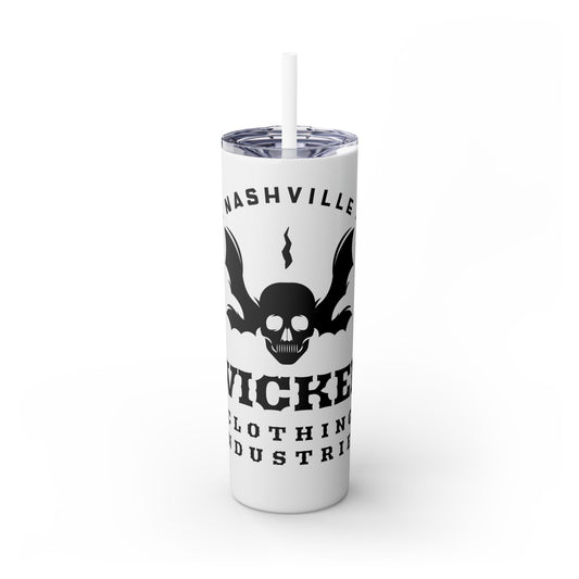 Wicked Nashville /Mint ( Shown)/ Skinny Tumbler with Straw, 20oz