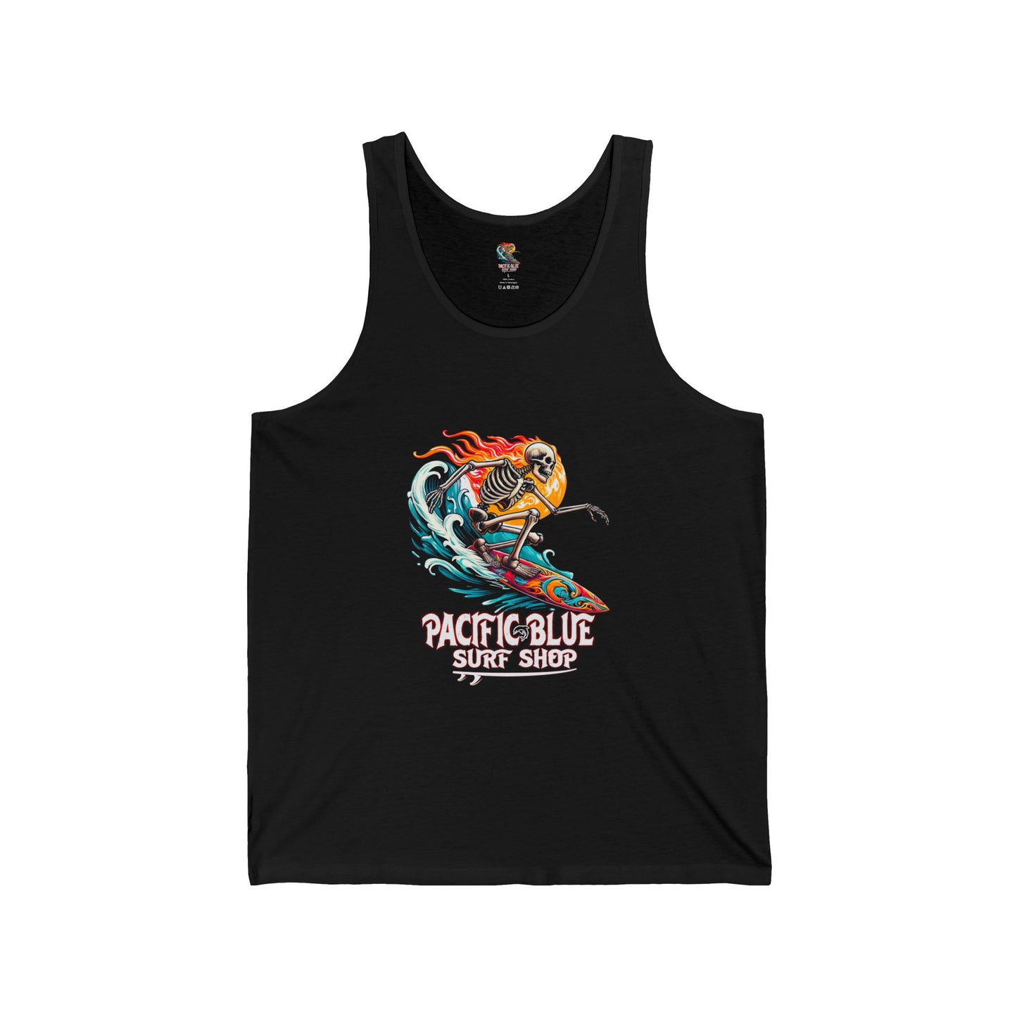 Flaming Shredder // Pacific Blue Surf Tank