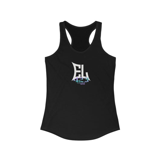 EL423 Bold Purple Teal/Racerback Tank Top