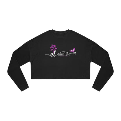 EL423 Crazy Love /Women's Cropped Sweatshirt