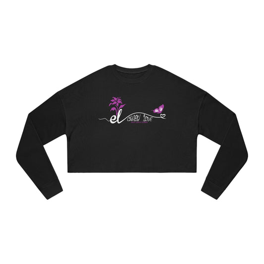 EL423 Crazy Love /Women's Cropped Sweatshirt