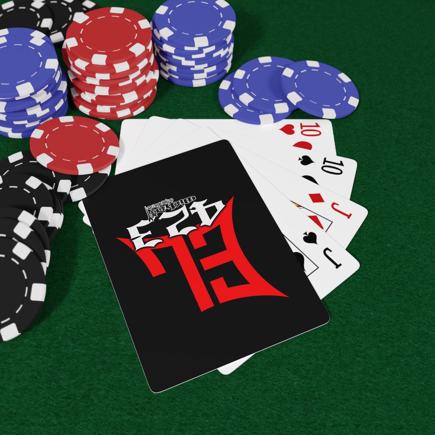 EL423 Red Bold/ Poker Cards