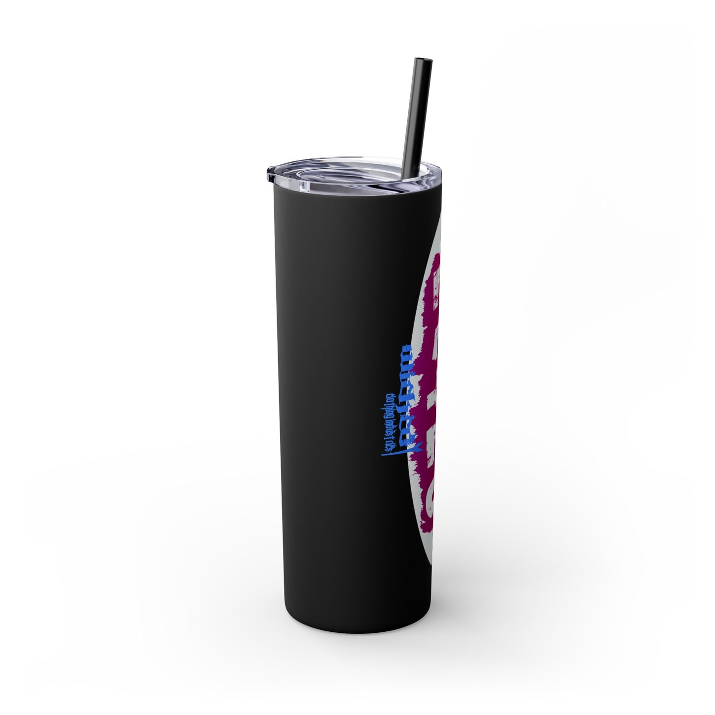 EL423 Alternative Cotton Candy/ Skinny Tumbler with Straw, 20oz