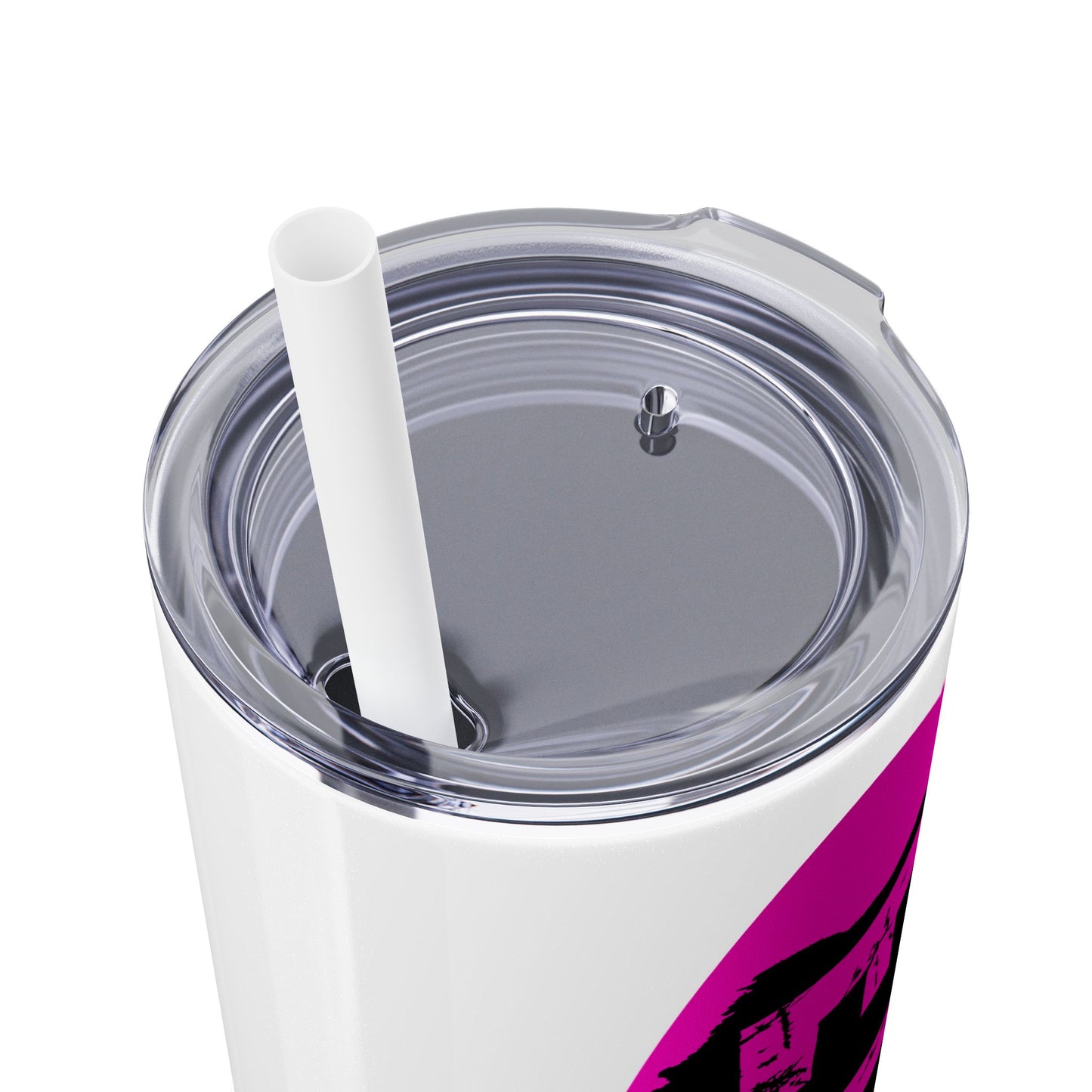 EL423 Alternative Hot Pink 2 / Skinny Tumbler with Straw, 20oz