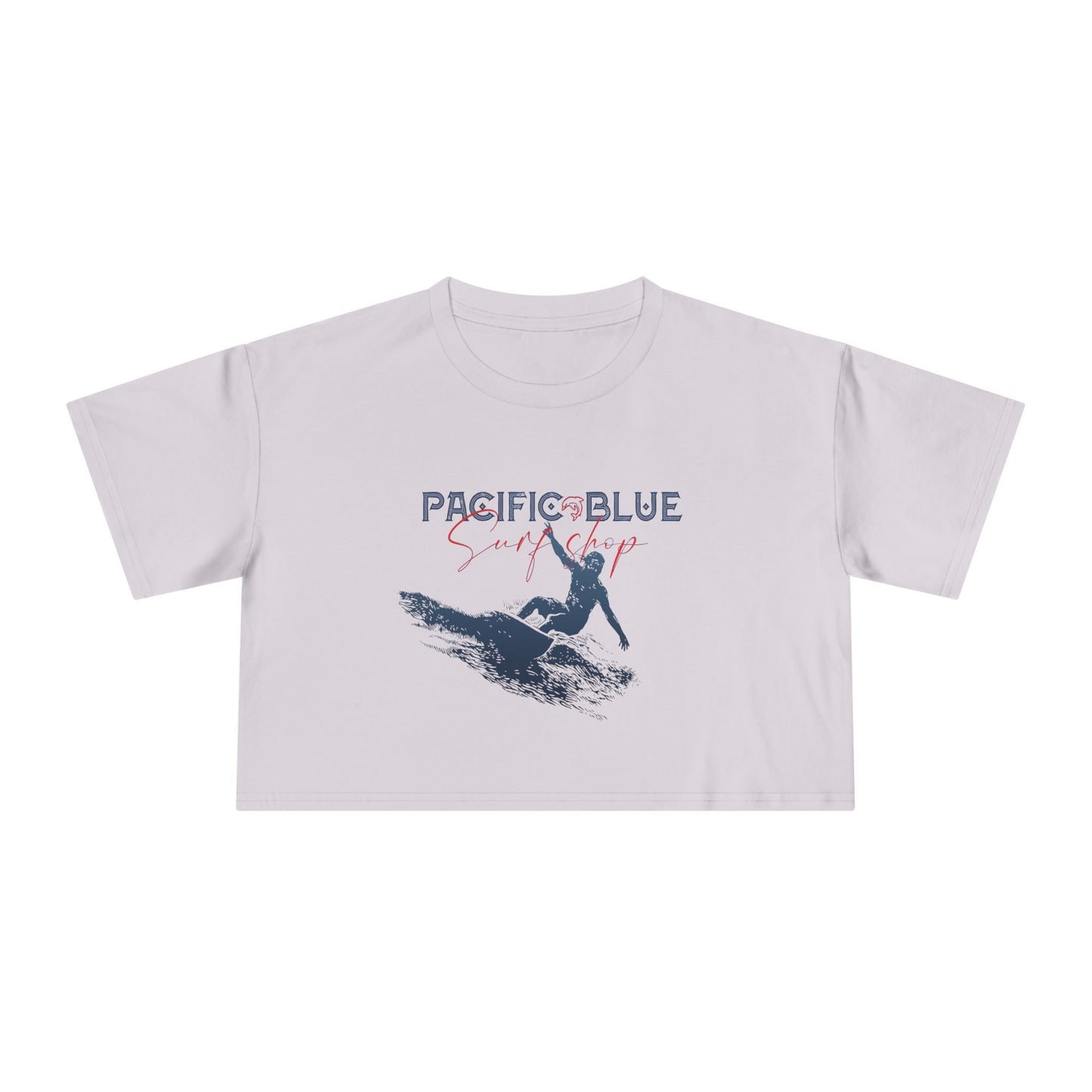 Ocean Breeze/ Pacific Blue Surf Shop/ Women's Crop Tee