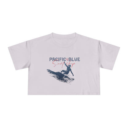 Ocean Breeze/ Pacific Blue Surf Shop/ Women's Crop Tee