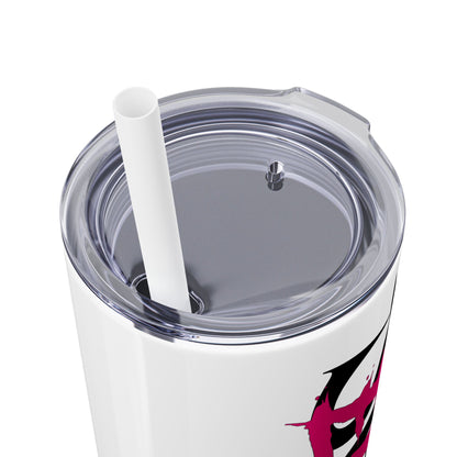 EL423 Soul Hot Pink/ Skinny Tumbler with Straw, 20oz