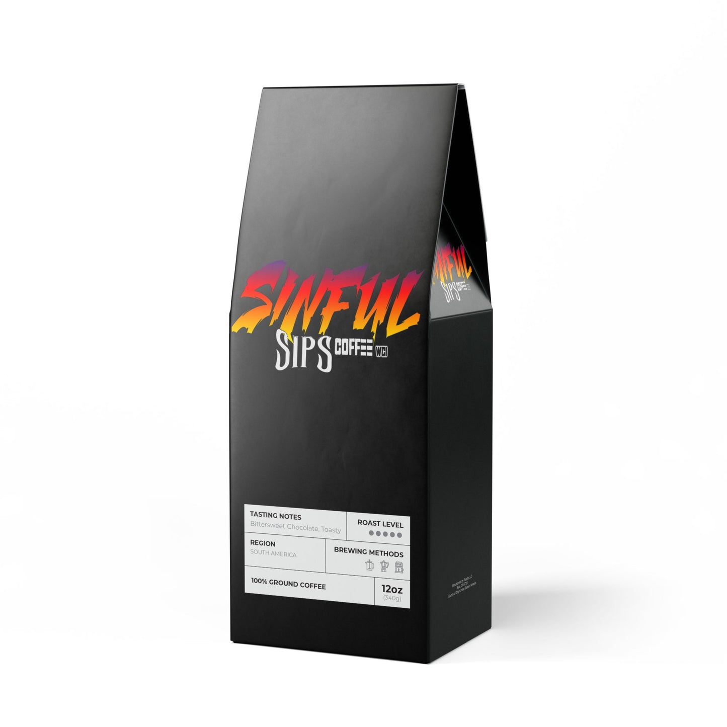 Sinful Sips Coffee WCI Bitterroot Coffee Blend (Dark French Roast)