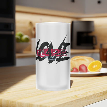EL423 Gypsy Love Frosted Glass Beer Mug