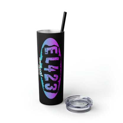 EL 423 Alternative /Berry Color/ Skinny Tumbler with Straw, 20oz
