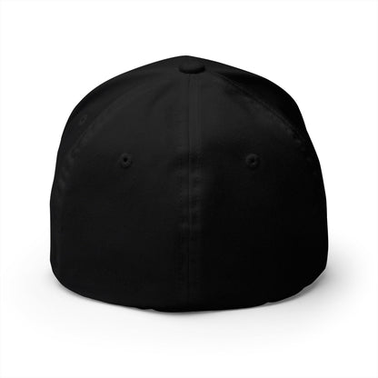 Pacific Blue Surf Shop Sunset Logo Fitted hat  (Embroidery)