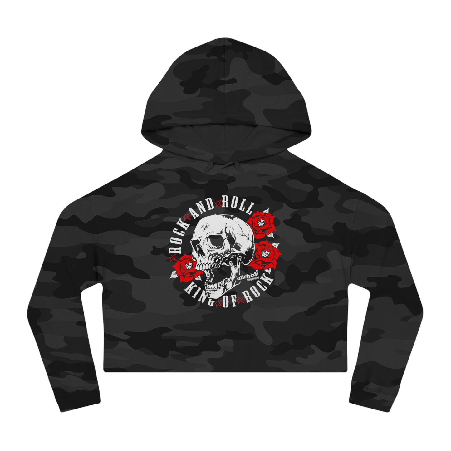 King of Rock/  Cropped Hoodie