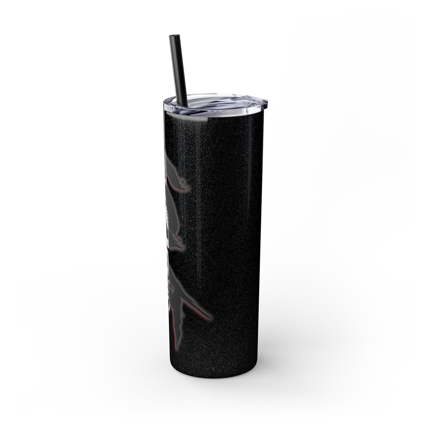 EL423 Wicked Love Red/White / Skinny Tumbler with Straw, 20oz