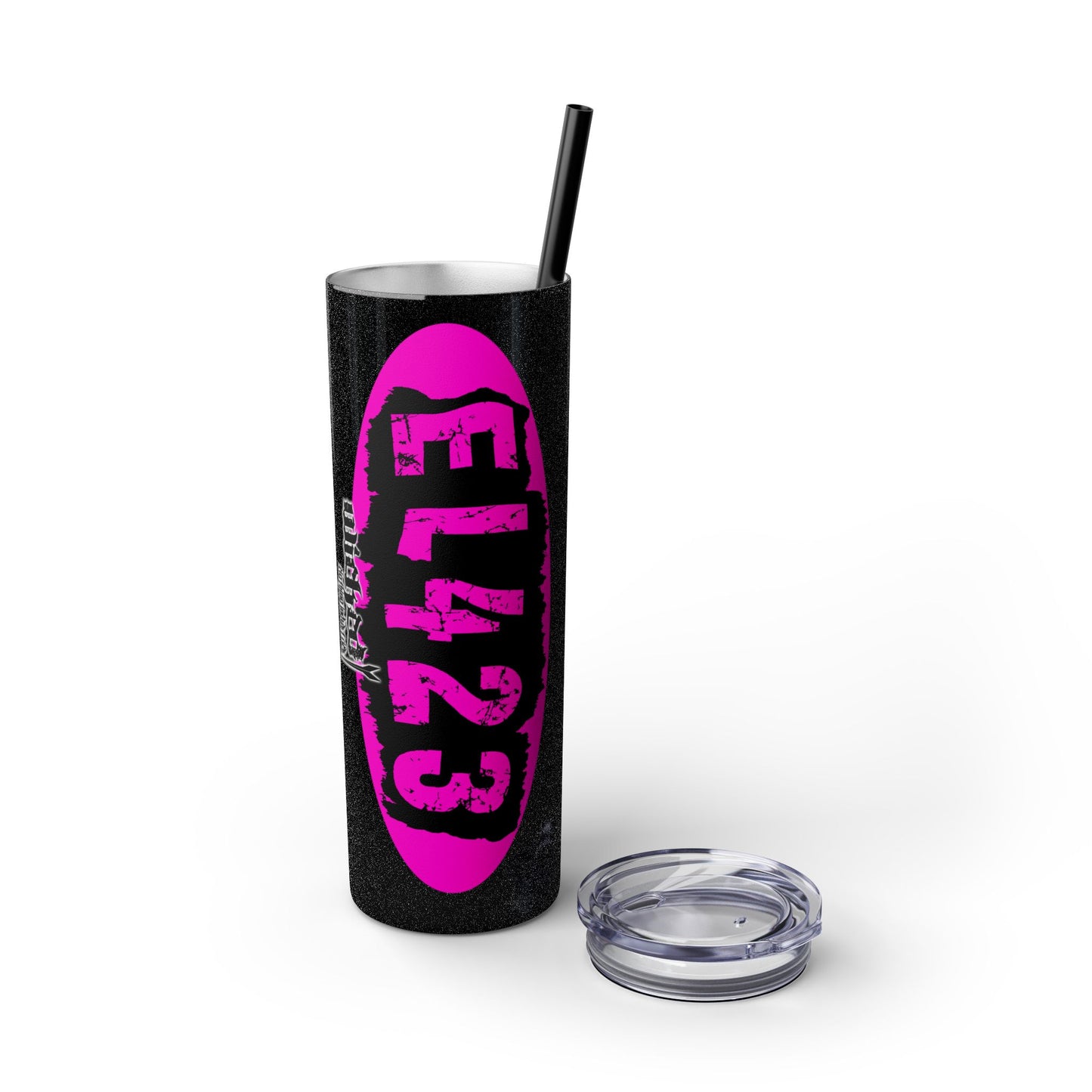 EL423 Alternative Hot Pink 2 / Skinny Tumbler with Straw, 20oz