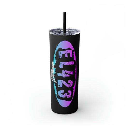 EL 423 Alternative /Berry Color/ Skinny Tumbler with Straw, 20oz