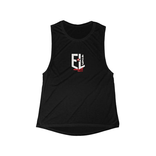 EL423 Electric 3D/ Flowy Scoop Muscle Tank