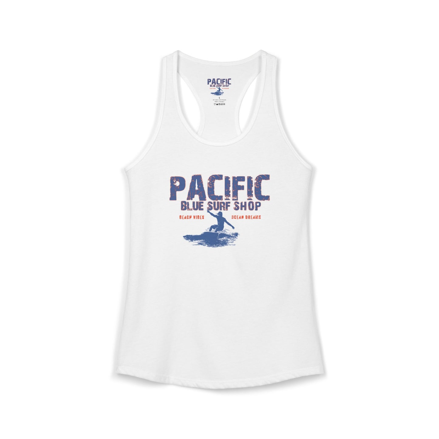 The "Locals Only" Vibe Pacific Blue // Heritage Badge Racerback
