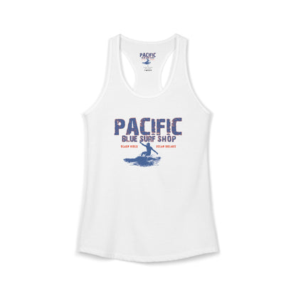 The "Locals Only" Vibe Pacific Blue // Heritage Badge Racerback
