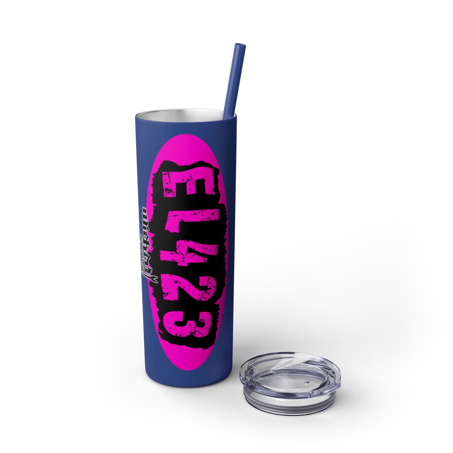 EL423 Alternative Hot Pink 2 / Skinny Tumbler with Straw, 20oz