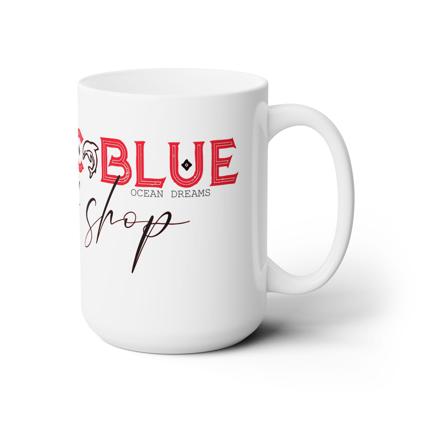 Pacific Blue Surf Shop / Bold Red 1 / White  Mug
