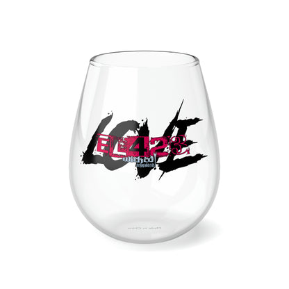 EL423 Gypsy Love Stemless Wine Glass, 11.75oz