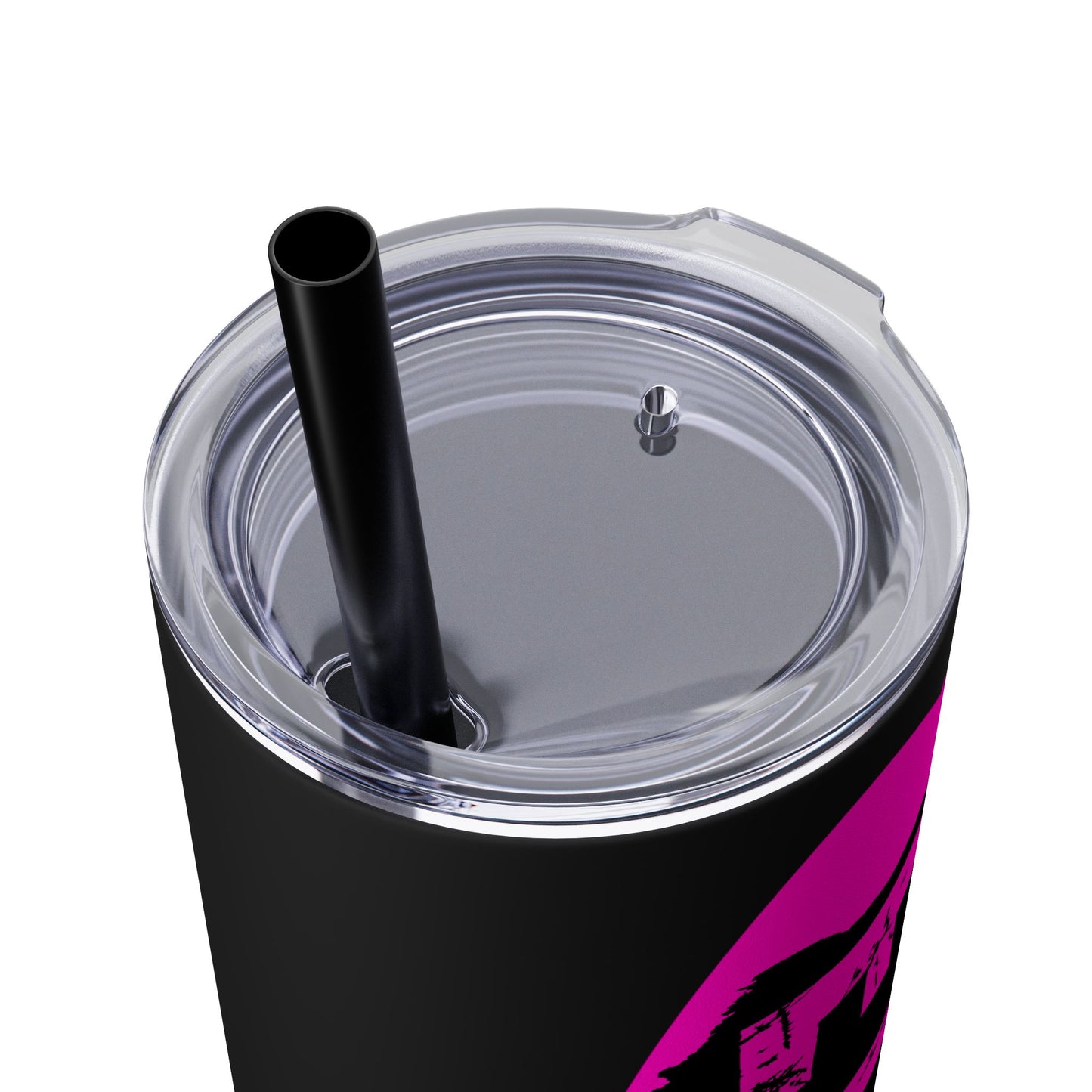 EL423 Alternative Hot Pink 2 / Skinny Tumbler with Straw, 20oz