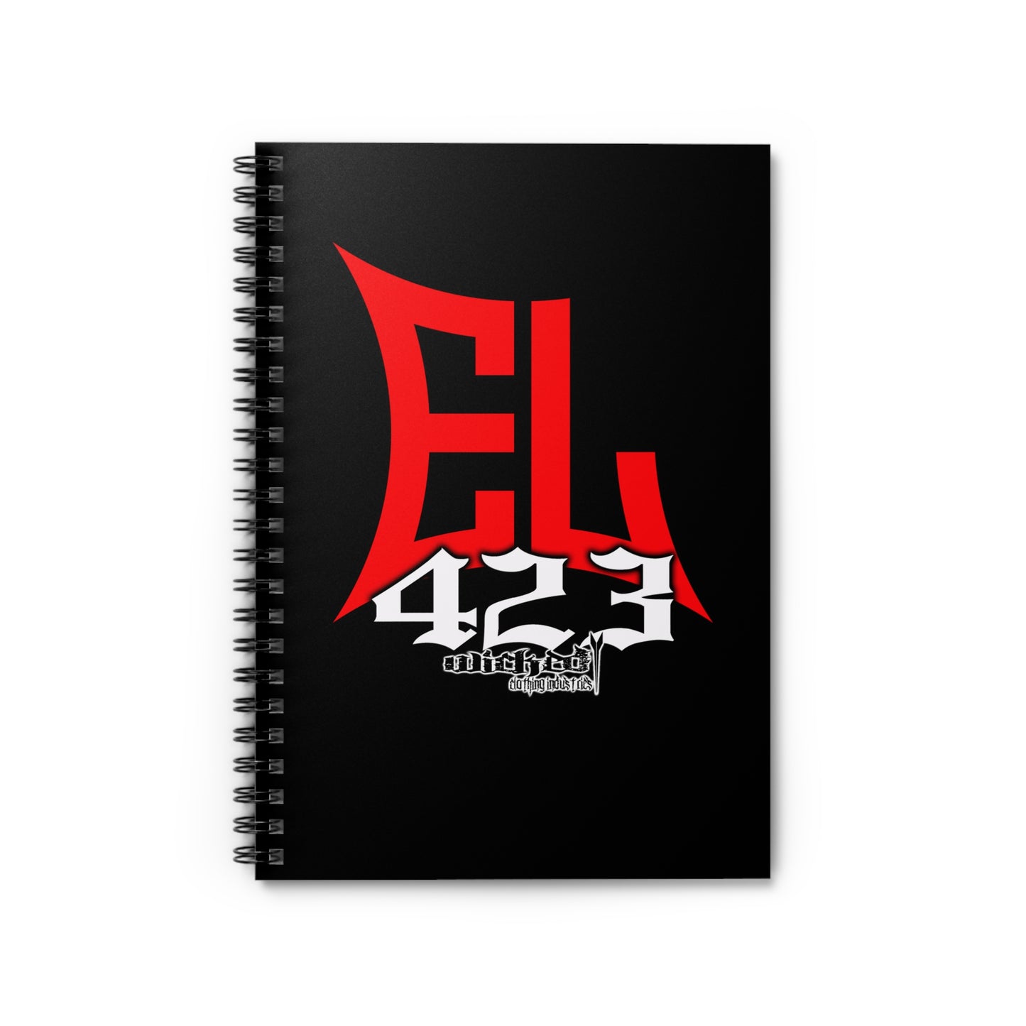 EL423 Bold Red//Spiral Notebook - Ruled Line