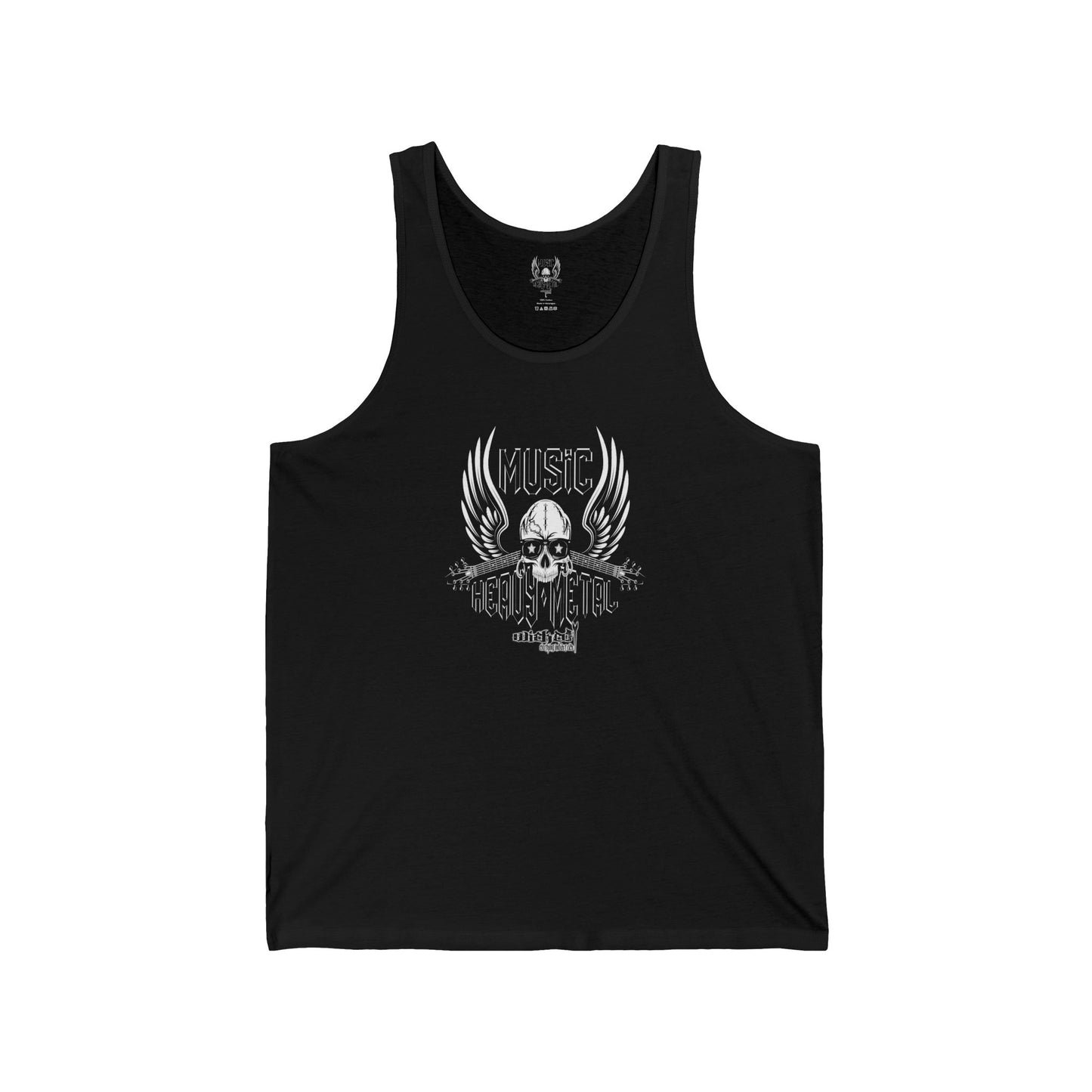 Wicked Metal Winged Skull tank