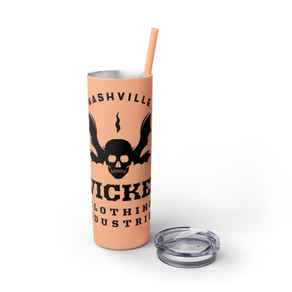 Wicked Nashville /Mint ( Shown)/ Skinny Tumbler with Straw, 20oz