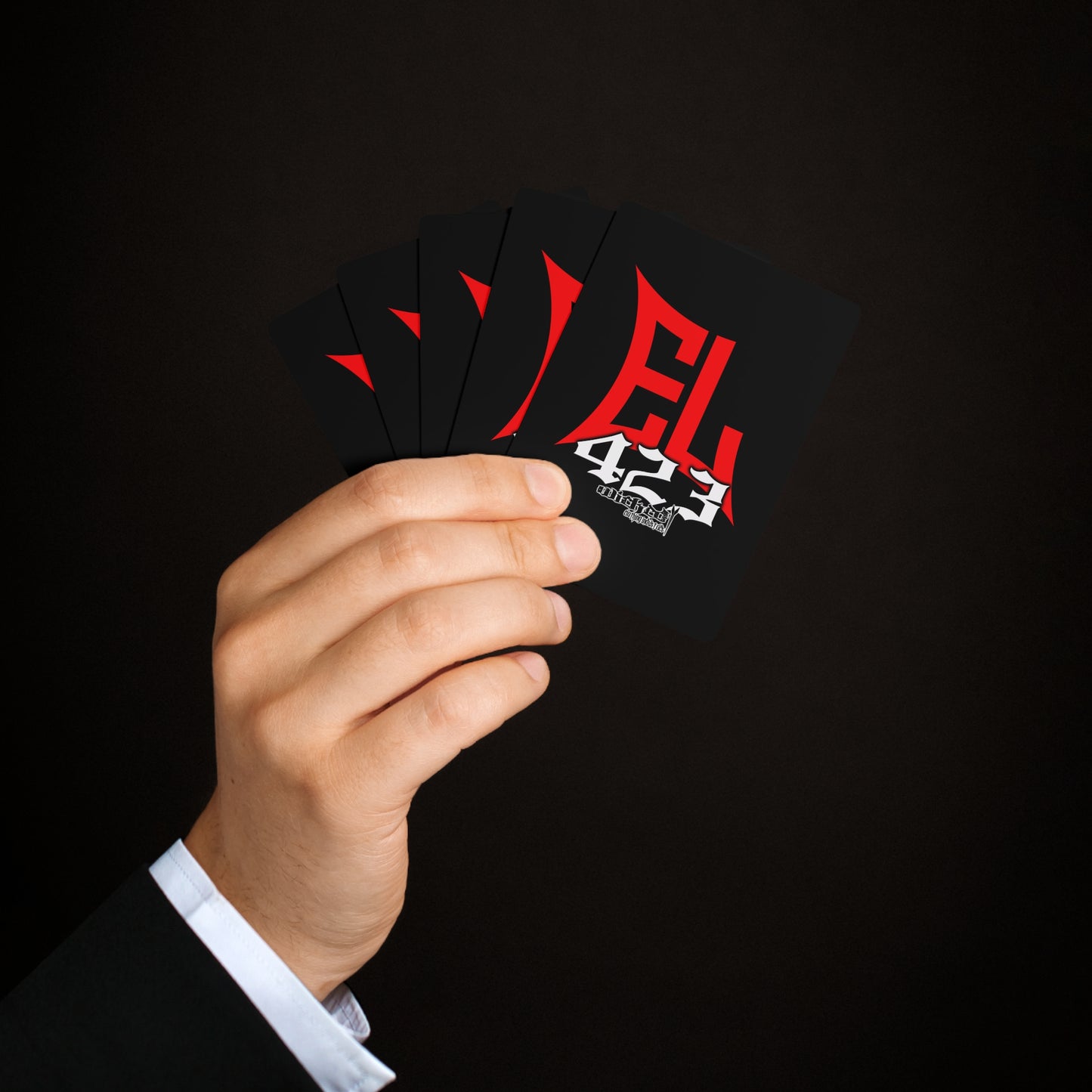 EL423 Red Bold/ Poker Cards