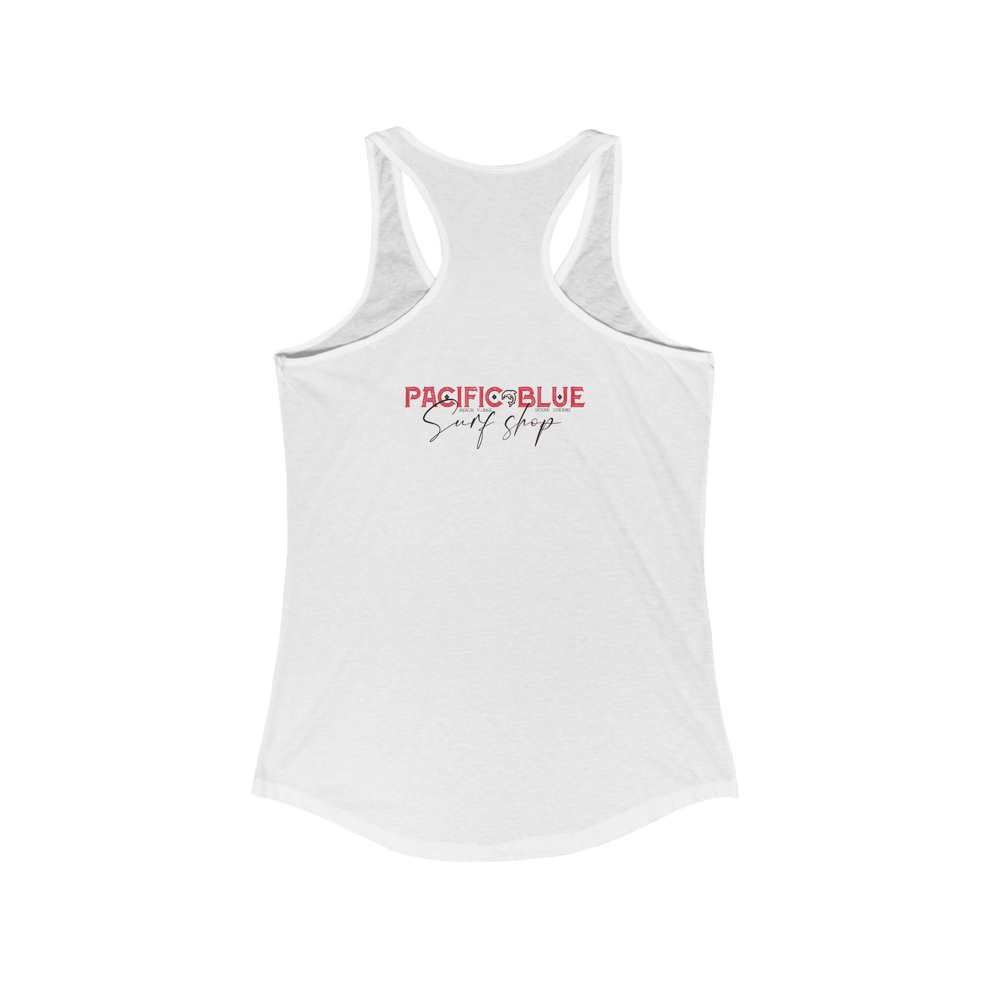 Pacific Blue Surf Shop/ Red /WCI   Racerback Tank Top