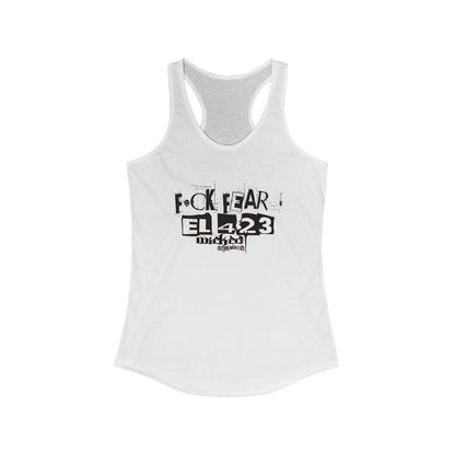 Fuck Fear WCI EL423 Black with Red highlights / Racerback Tank Top