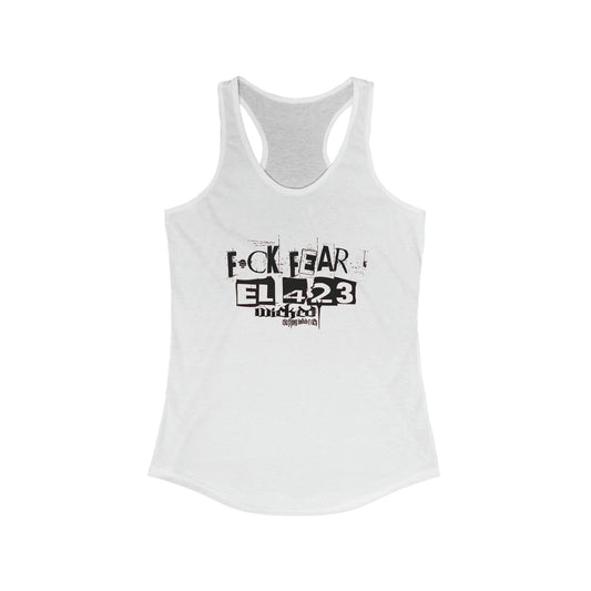 Fuck Fear WCI EL423 Black with Red highlights / Racerback Tank Top