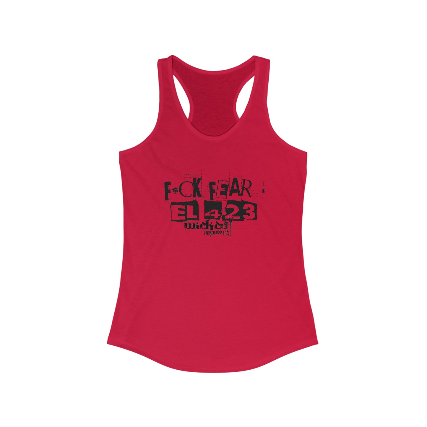 Fuck Fear WCI EL423 Black with Red highlights / Racerback Tank Top