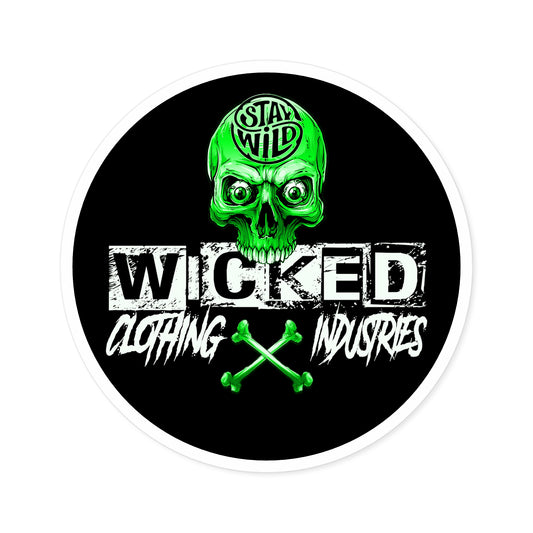 Stay Wild Neon Green WCI Stickers, Indoor\Outdoor