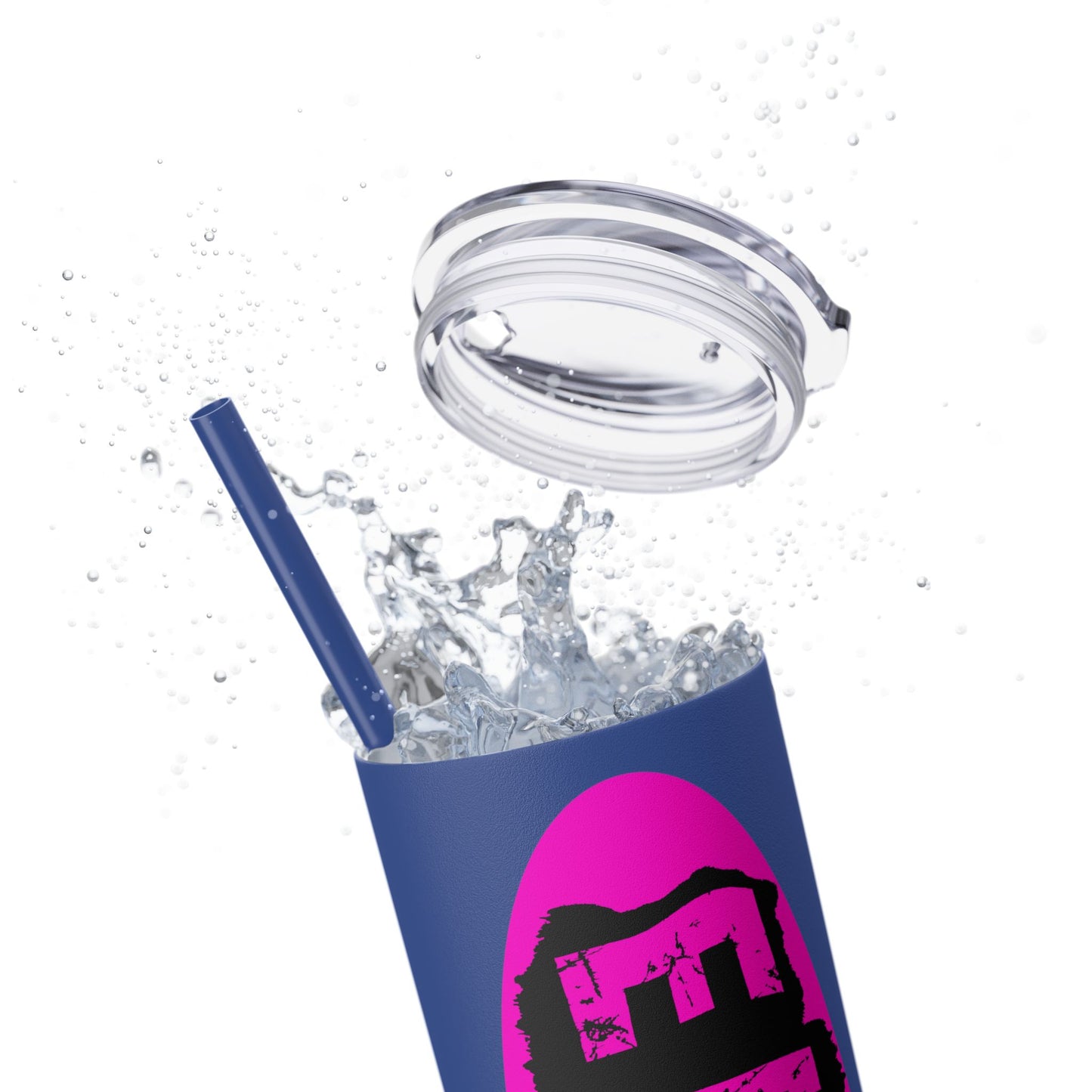 EL423 Alternative Hot Pink 2 / Skinny Tumbler with Straw, 20oz