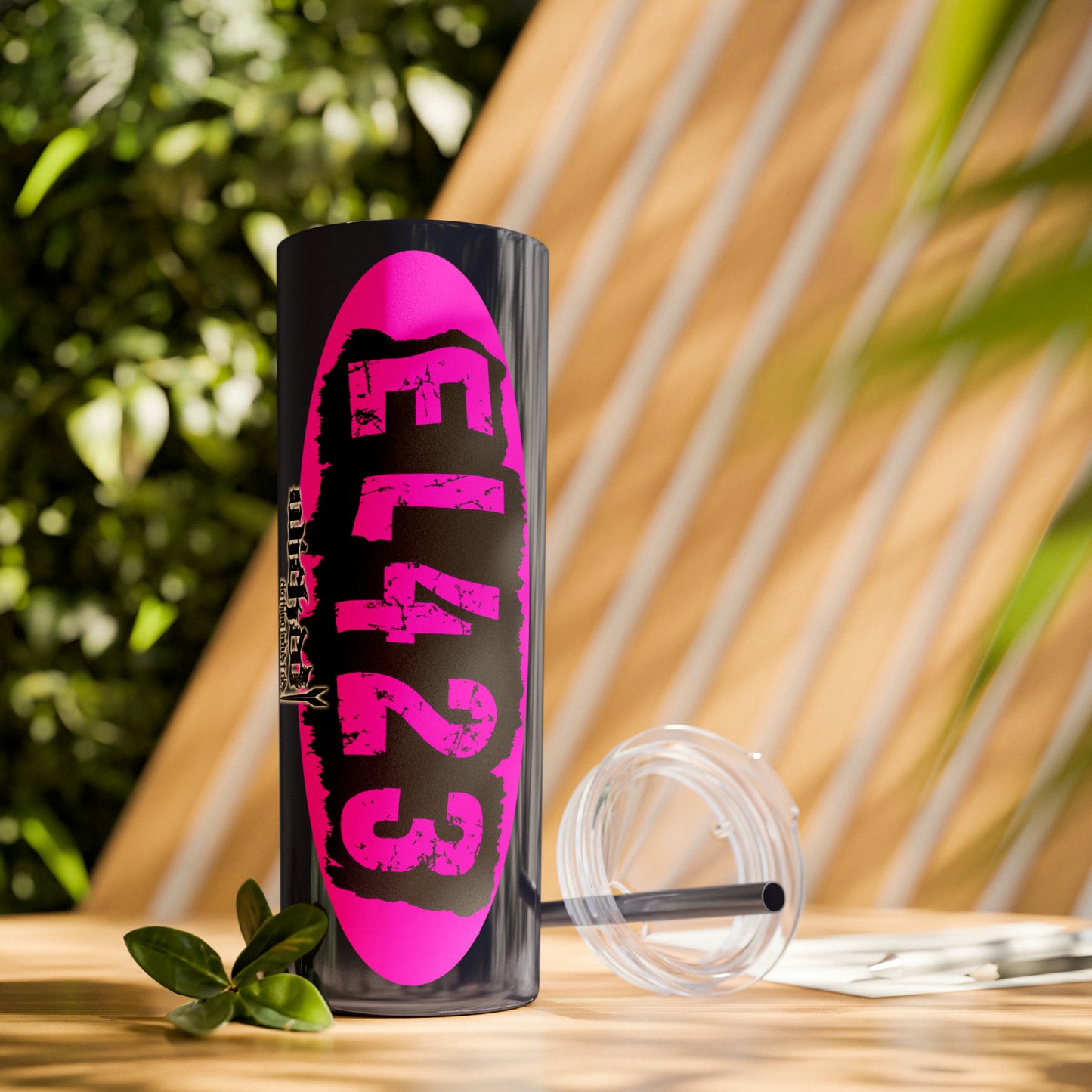 EL423 Alternative Hot Pink 2 / Skinny Tumbler with Straw, 20oz
