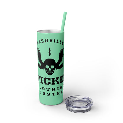 Wicked Nashville /Mint ( Shown)/ Skinny Tumbler with Straw, 20oz